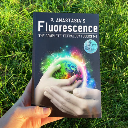 SIGNED Fluorescence: The Complete Tetralogy Omnibus 6" X 9" PAPERBACK [Contains BOOKS 1-4] 812 pages  *Ships in 2-3 business days*