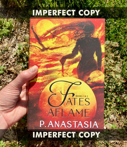 *IMPERFECT COPY* SEE DESCRIPTION - SIGNED Fates Aflame Collector's Edition Hardcover Illustrated Casewrap + Dust jacket